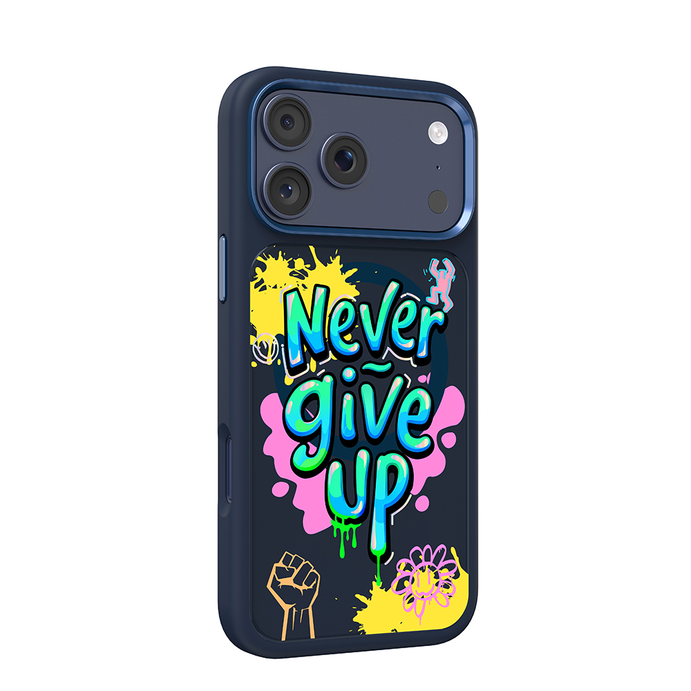 Apple iPhone 17 Pro Max Uyumlu Kılıf M-safe Şarj Özellikli 3D Baskılı Tasarım Mutural Graffiti Serisi Kapak - 1