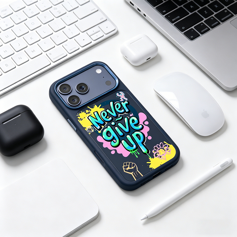 Apple iPhone 17 Pro Max Uyumlu Kılıf M-safe Şarj Özellikli 3D Baskılı Tasarım Mutural Graffiti Serisi Kapak - 9