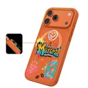 Apple iPhone 17 Pro Max Uyumlu Kılıf M-safe Şarj Özellikli 3D Baskılı Tasarım Mutural Graffiti Serisi Kapak - 8