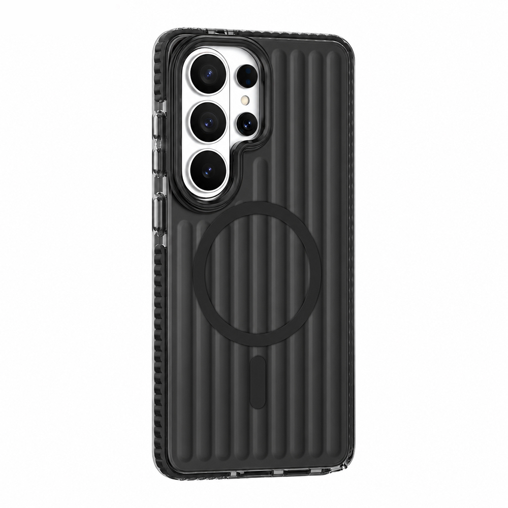 Samsung Galaxy S26 Ultra Uyumlu Kılıf M-safe Şarj Özellikli Oyuklu Tasarım Mutural Luggage Serisi Kapak - 1