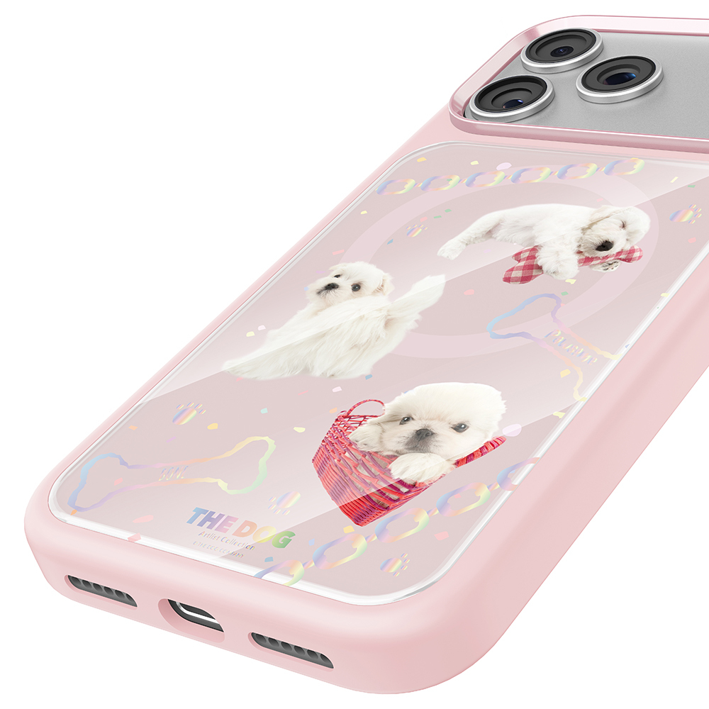 Apple iPhone 17 Pro Max Uyumlu Kılıf M-safe Şarj Özellikli 3D Baskılı Tasarım Mutural The Dog Serisi Kapak - 8