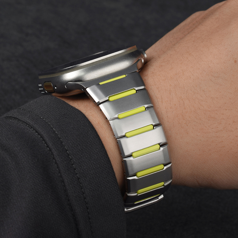 Apple Watch 42mm Uyumlu Zore KRD-155 Metal Silikon Kordon - 1