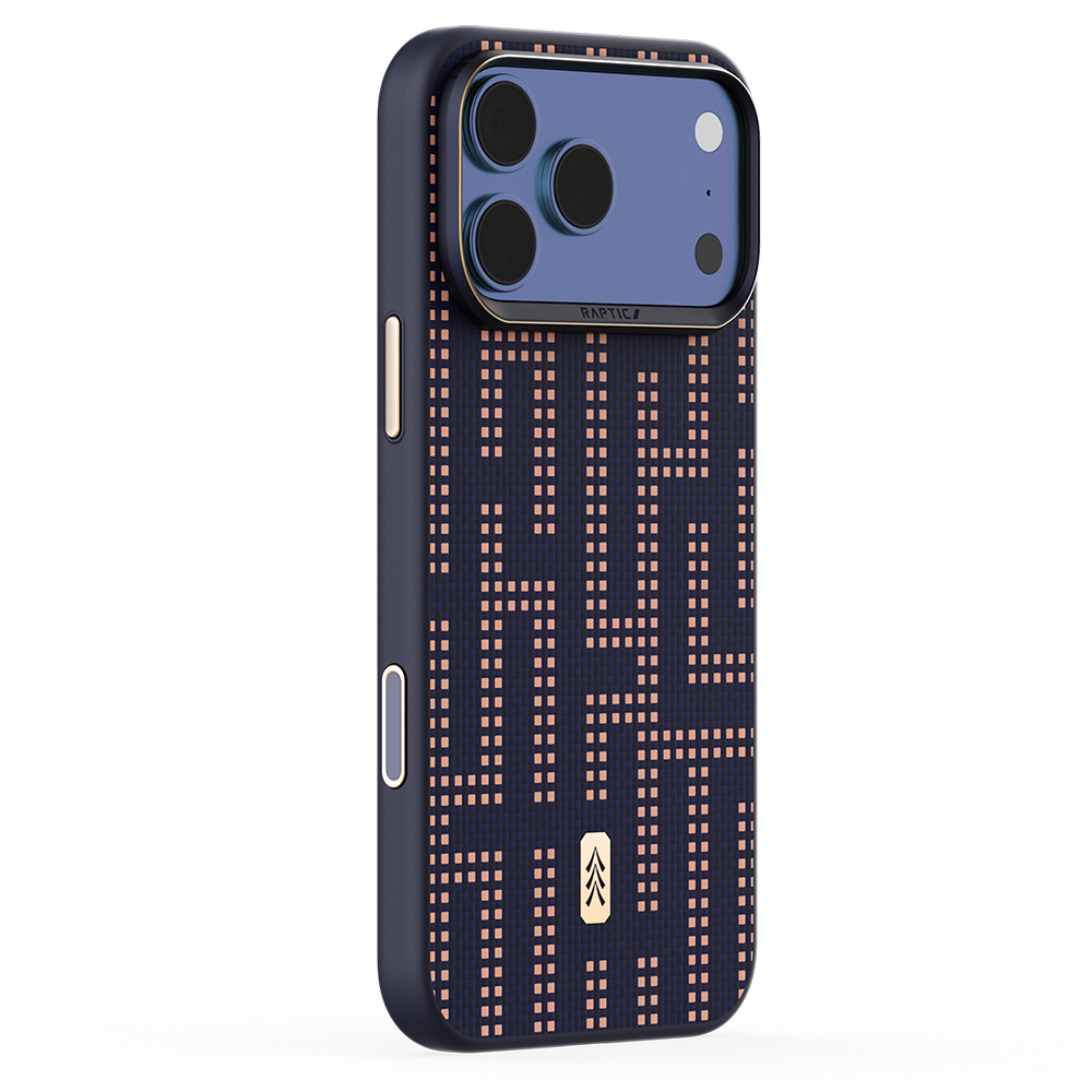 Apple iPhone 17 Pro Uyumlu Kılıf M-safe Şarj Özellikli Raptic Aramid Dual Grid Serisi Kapak - 2
