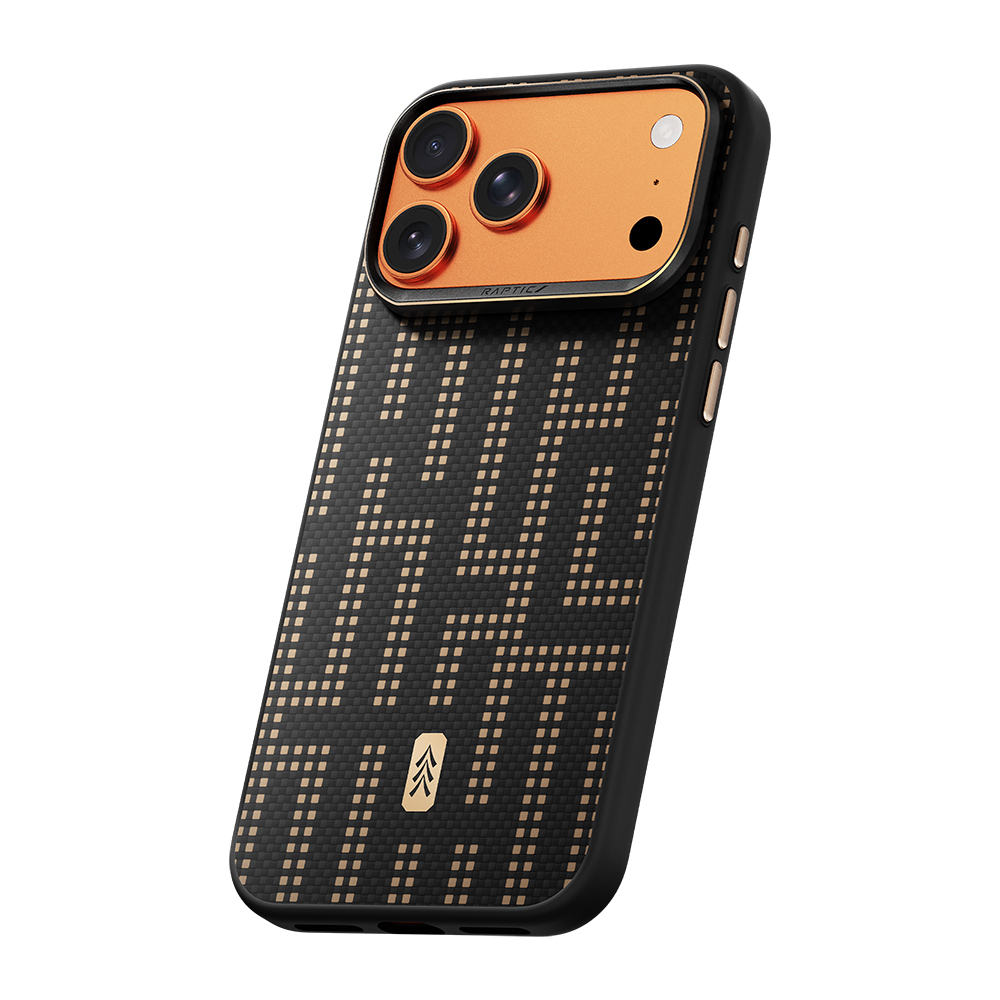 Apple iPhone 17 Pro Uyumlu Kılıf M-safe Şarj Özellikli Raptic Aramid Dual Grid Serisi Kapak - 2