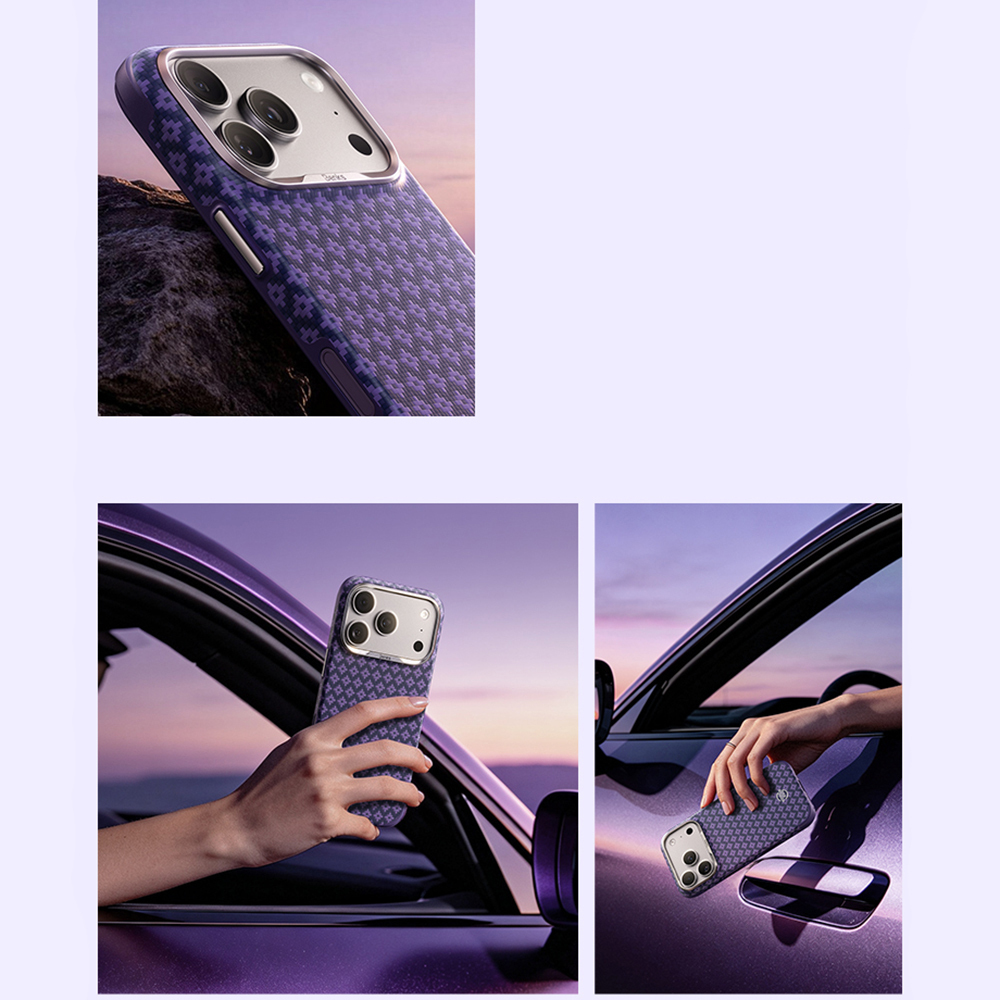 Apple iPhone 17 Pro Uyumlu Kılıf M-Safe Şarj Özellikli Benks ArmorPro ArmorEdge X9 Serisi Kevlar Kapak - 6