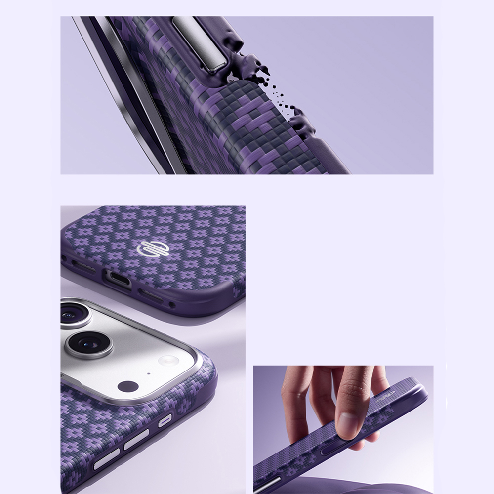Apple iPhone 17 Pro Uyumlu Kılıf M-Safe Şarj Özellikli Benks ArmorPro ArmorEdge X9 Serisi Kevlar Kapak - 7