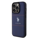 Apple iPhone 15 Pro Uyumlu Kılıf U.S. Polo Assn. Orjinal Lisanslı Deri Şeritli Logo Dizayn Kapak