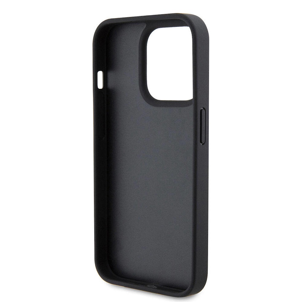 Apple iPhone 15 Pro Uyumlu Kılıf U.S. Polo Assn. Orjinal Lisanslı Deri Şeritli Logo Dizayn Kapak