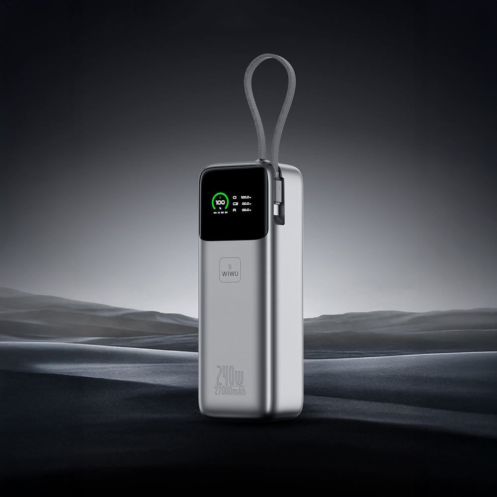 Wiwu PM-201 Power Mega Serisi Type-C Çıkışlı Taşınabilir Powerbank PD 240W 27000mAh - 2