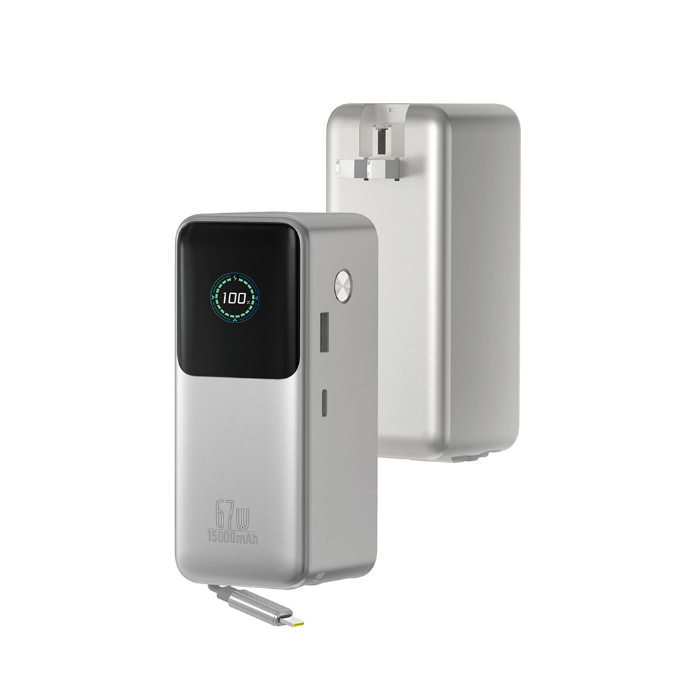 Wiwu PM-501 Power Mega Serisi Type-C Çıkışlı Taşınabilir Powerbank PD 67W 15000mAh - 1
