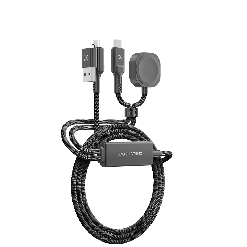 Amazingthing Thunder Pro 7X 100W Apple Watch Serisi Akıllı Saat Wireless 4in1 Type-C PD - Usb Hızlı Şarj Kablosu 1.5M - 1