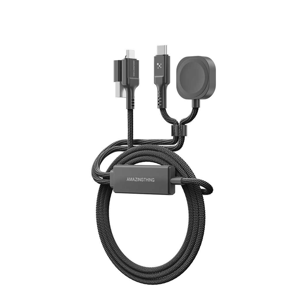 Amazingthing Thunder Pro 7X 100W Apple Watch Serisi Akıllı Saat Wireless 4in1 Type-C PD - Usb Hızlı Şarj Kablosu 1.5M - 2