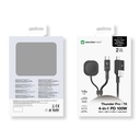 Amazingthing Thunder Pro 7X 100W Apple Watch Serisi Akıllı Saat Wireless 4in1 Type-C PD - Usb Hızlı Şarj Kablosu 1.5M - 12