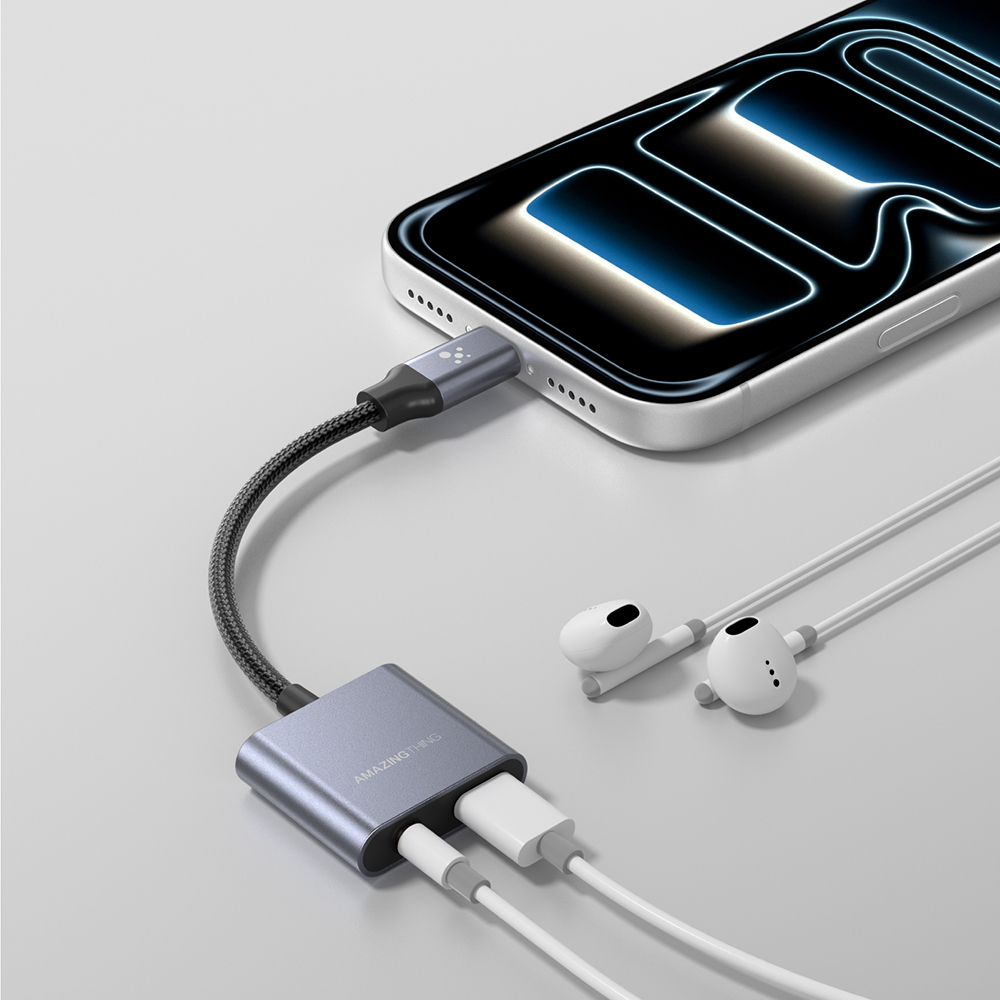 Amazingthing Thunder Pro 2in1 Type-C To 3.5mm Hi-Fi Aux Çevirici Ses Adaptörü - 6