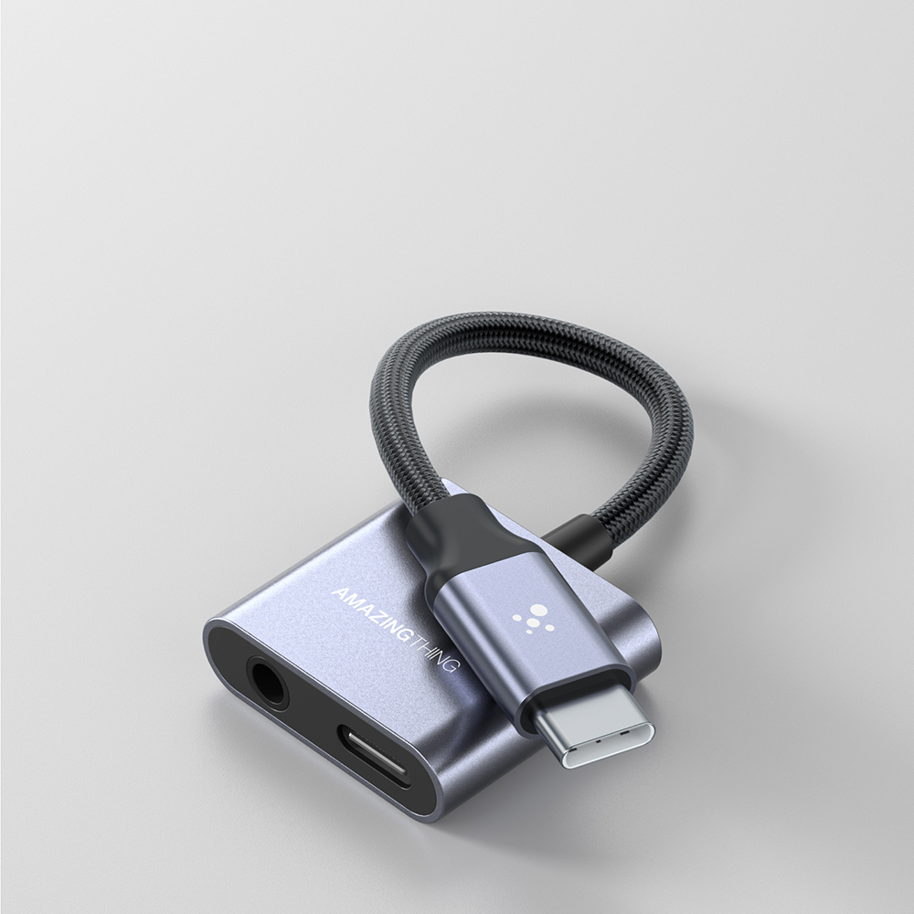 Amazingthing Thunder Pro 2in1 Type-C To 3.5mm Hi-Fi Aux Çevirici Ses Adaptörü - 7