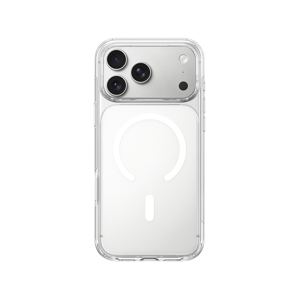 Apple iPhone 17 Pro Uyumlu Kılıf M-safe Şarj Özellikli Wiwu CS-202 Crystal Shield Pro Serisi Anti Yellowing Sert PC Kapak - 1