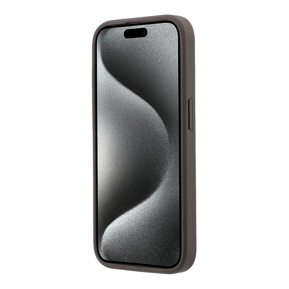Apple iPhone 15 Pro Uyumlu Kılıf Guess Orjinal Lisanslı M-safe Kabartmalı 4G Desenli Yazı Logolu Kapak - 4