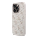 Apple iPhone 15 Pro Uyumlu Kılıf Guess Orjinal Lisanslı M-safe Kabartmalı 4G Desenli Yazı Logolu Kapak - 1
