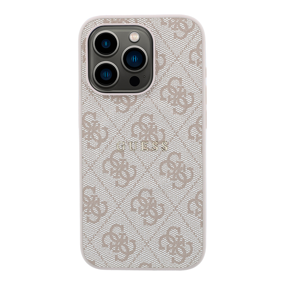 Apple iPhone 15 Pro Uyumlu Kılıf Guess Orjinal Lisanslı M-safe Kabartmalı 4G Desenli Yazı Logolu Kapak - 2