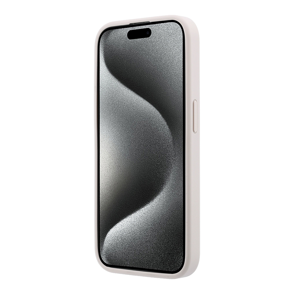 Apple iPhone 15 Pro Uyumlu Kılıf Guess Orjinal Lisanslı M-safe Kabartmalı 4G Desenli Yazı Logolu Kapak - 4