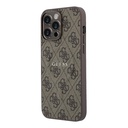 Apple iPhone 15 Pro Max Uyumlu Kılıf Guess Orjinal Lisanslı M-safe Kabartmalı 4G Desenli Yazı Logolu Kapak - 1
