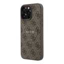 Apple iPhone 16 Pro Max Uyumlu Kılıf Guess Orjinal Lisanslı M-safe Kabartmalı 4G Desenli Yazı Logolu Kapak - 1