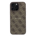 Apple iPhone 16 Pro Max Uyumlu Kılıf Guess Orjinal Lisanslı M-safe Kabartmalı 4G Desenli Yazı Logolu Kapak - 2