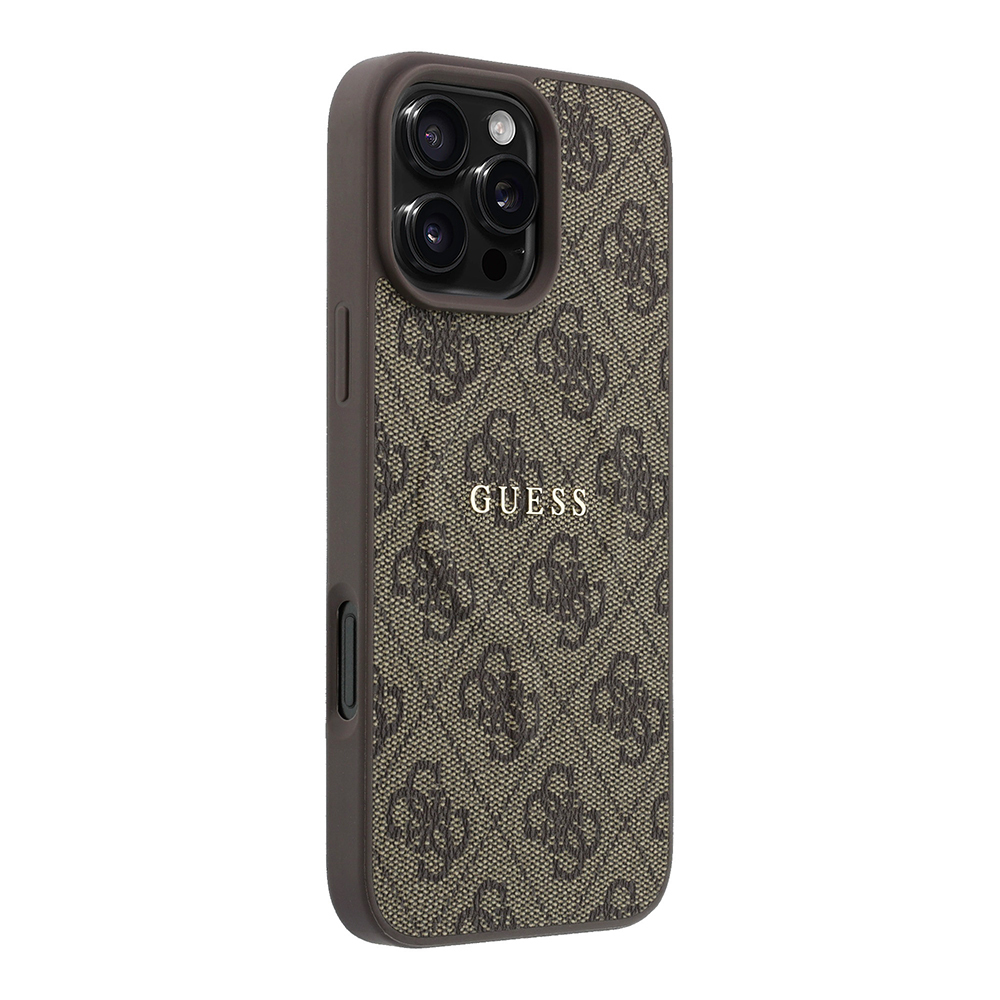 Apple iPhone 16 Pro Max Uyumlu Kılıf Guess Orjinal Lisanslı M-safe Kabartmalı 4G Desenli Yazı Logolu Kapak - 3