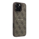 Apple iPhone 16 Pro Max Uyumlu Kılıf Guess Orjinal Lisanslı M-safe Kabartmalı 4G Desenli Yazı Logolu Kapak - 3