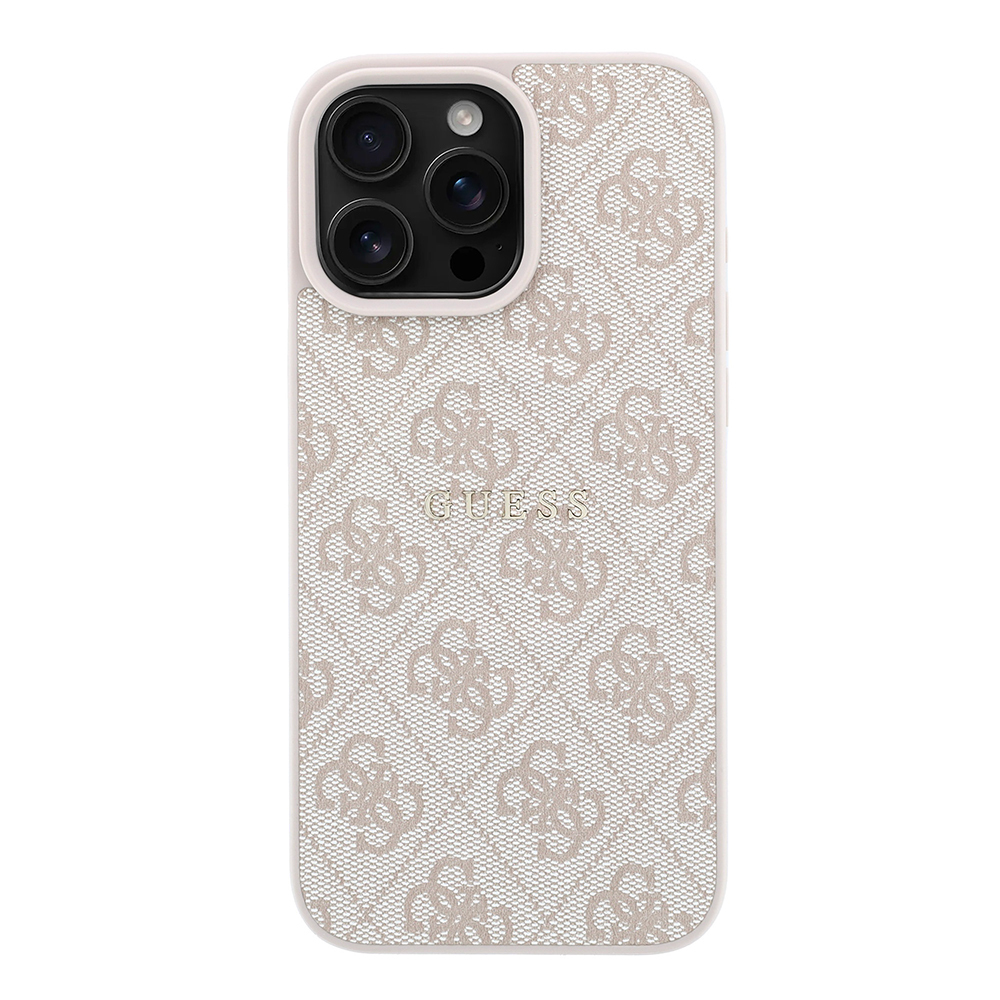 Apple iPhone 16 Pro Max Uyumlu Kılıf Guess Orjinal Lisanslı M-safe Kabartmalı 4G Desenli Yazı Logolu Kapak - 2