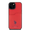 Apple iPhone 15 Uyumlu Kılıf U.S. Polo Assn. Orjinal Lisanslı Baskı Logolu PU Kartlıklı Kapak