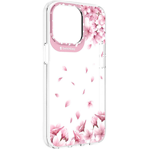 Apple iPhone 13 Pro Uyumlu Kılıf Çift IMD Baskılı Lisanslı Switcheasy Artist Sakura Kapak