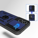 Oppo A6 Pro Uyumlu Kılıf Magnetik Standlı Kamera Korumalı Zore Sürgülü Vega Kapak - 3