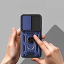 Oppo A6 Pro Uyumlu Kılıf Magnetik Standlı Kamera Korumalı Zore Sürgülü Vega Kapak - 5