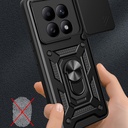 Xiaomi Redmi Note 15 4G Uyumlu Kılıf Magnetik Standlı Kamera Korumalı Zore Sürgülü Vega Kapak - 4