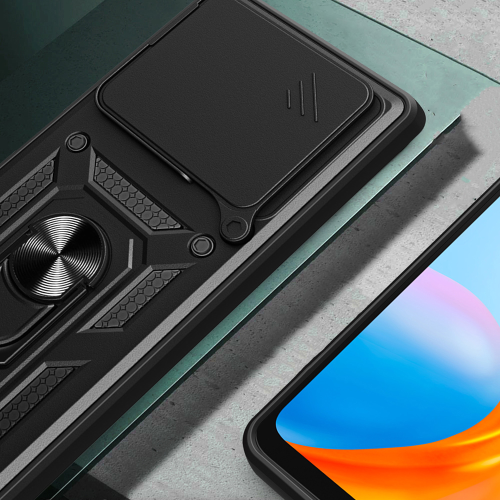 Xiaomi Redmi Note 15 Pro Uyumlu Kılıf Magnetik Standlı Kamera Korumalı Zore Sürgülü Vega Kapak - 3
