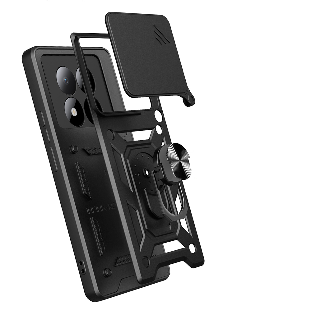 Xiaomi Redmi Note 15 Pro Uyumlu Kılıf Magnetik Standlı Kamera Korumalı Zore Sürgülü Vega Kapak - 7