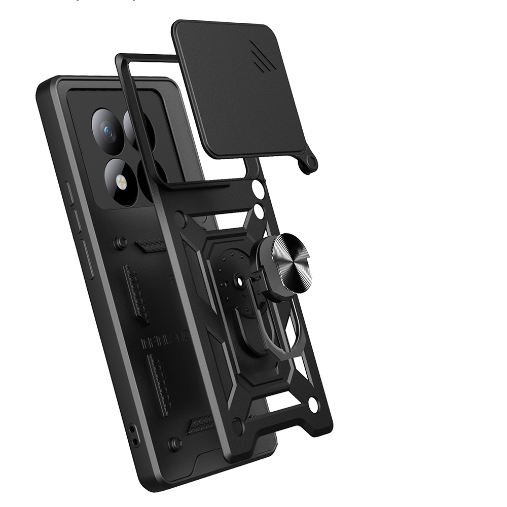 Xiaomi Redmi Note 15 Pro Plus Uyumlu Kılıf Magnetik Standlı Kamera Korumalı Zore Sürgülü Vega Kapak - 7