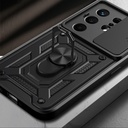 Tecno Camon 50 Kılıf Magnetik Standlı Kamera Korumalı Zore Sürgülü Vega Kapak - 6