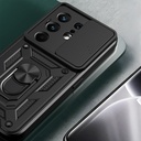 Tecno Camon 50 Pro Kılıf Magnetik Standlı Kamera Korumalı Zore Sürgülü Vega Kapak - 3