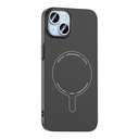 Apple iPhone 14 Uyumlu Kılıf M-Safe Şarj Özellikli Kamera Korumalı Zore Elio Sert PC Kapak - 1