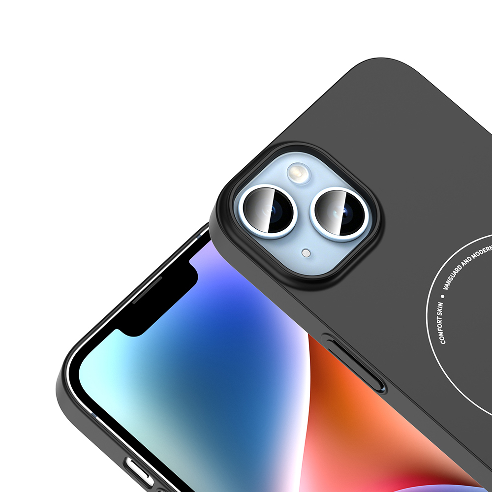 Apple iPhone 14 Uyumlu Kılıf M-Safe Şarj Özellikli Kamera Korumalı Zore Elio Sert PC Kapak - 2