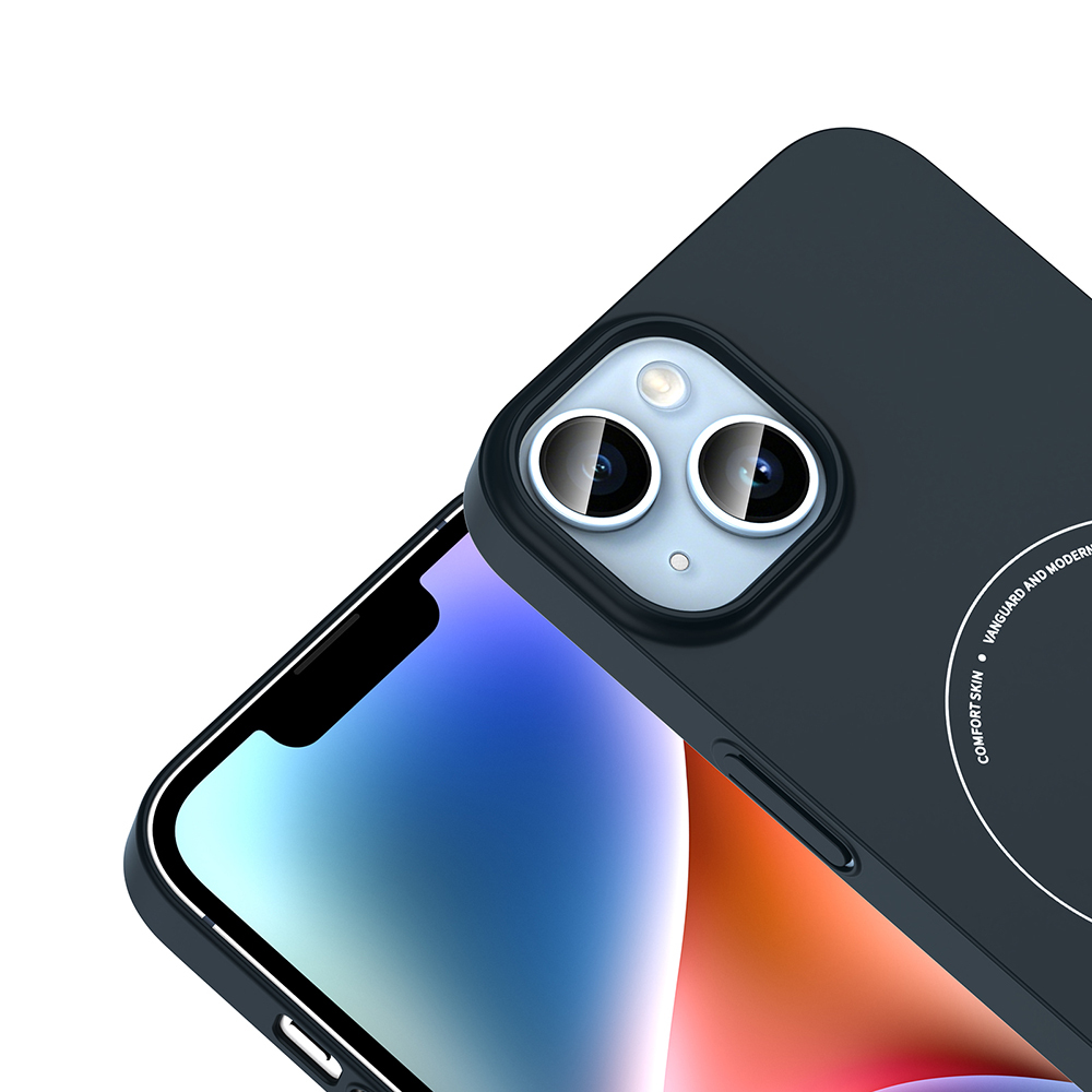 Apple iPhone 14 Uyumlu Kılıf M-Safe Şarj Özellikli Kamera Korumalı Zore Elio Sert PC Kapak - 1