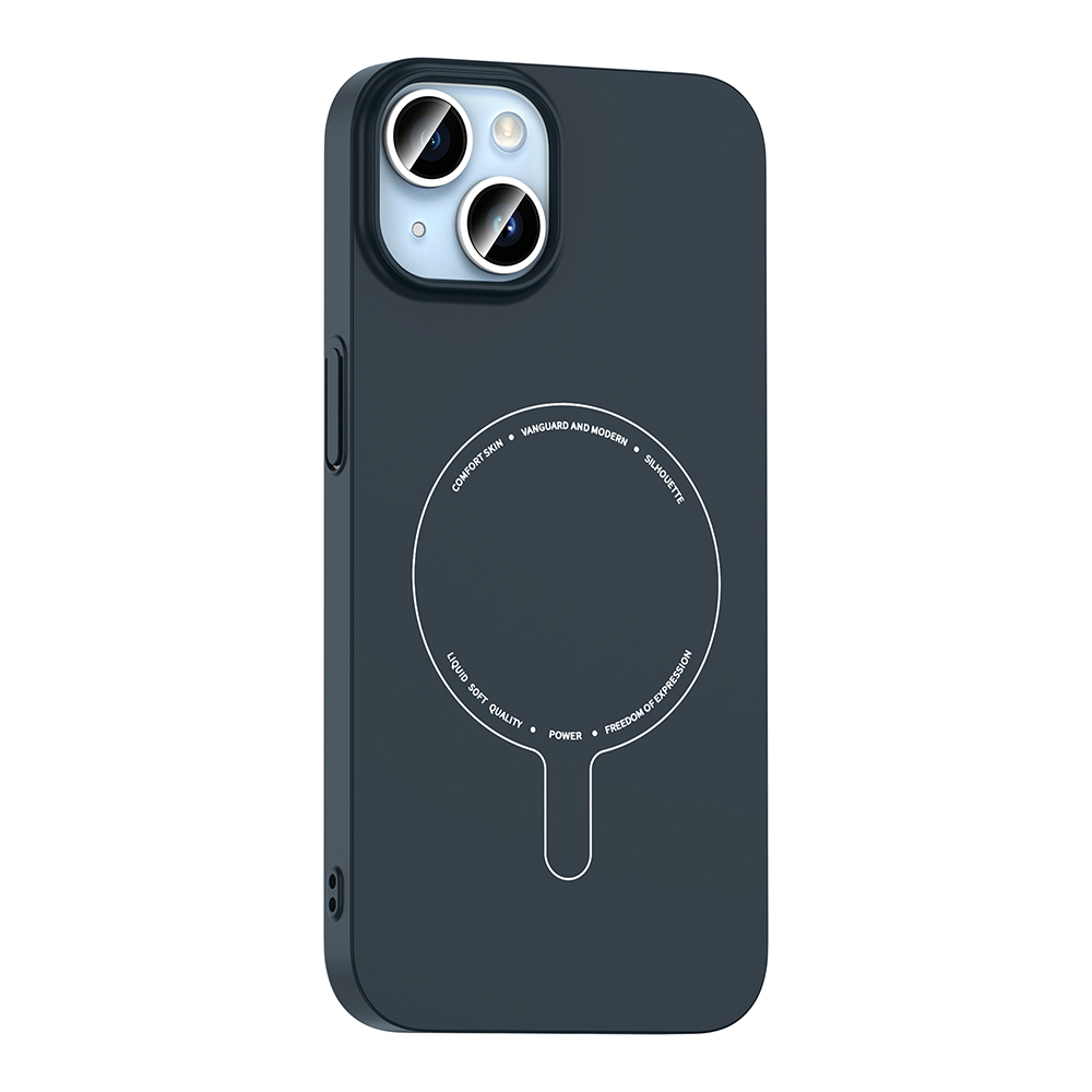 Apple iPhone 14 Uyumlu Kılıf M-Safe Şarj Özellikli Kamera Korumalı Zore Elio Sert PC Kapak - 2