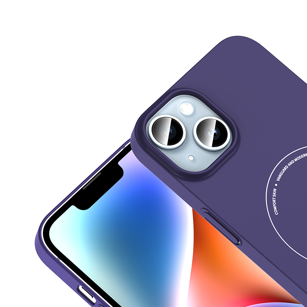 Apple iPhone 14 Uyumlu Kılıf M-Safe Şarj Özellikli Kamera Korumalı Zore Elio Sert PC Kapak - 2