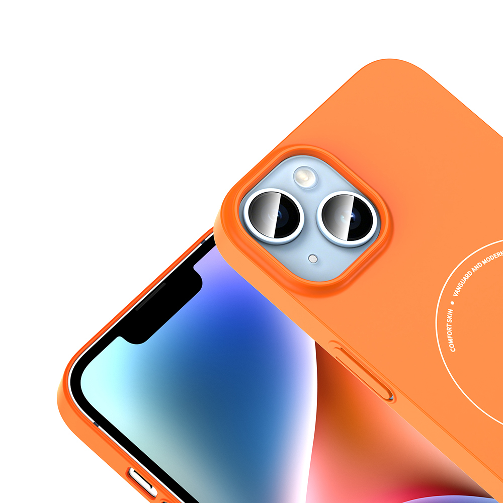 Apple iPhone 14 Uyumlu Kılıf M-Safe Şarj Özellikli Kamera Korumalı Zore Elio Sert PC Kapak - 1