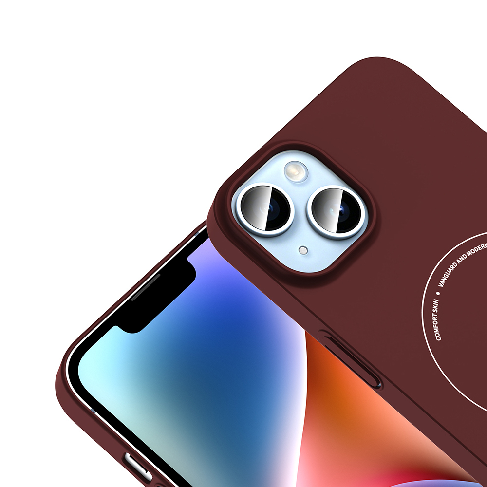 Apple iPhone 14 Uyumlu Kılıf M-Safe Şarj Özellikli Kamera Korumalı Zore Elio Sert PC Kapak - 2