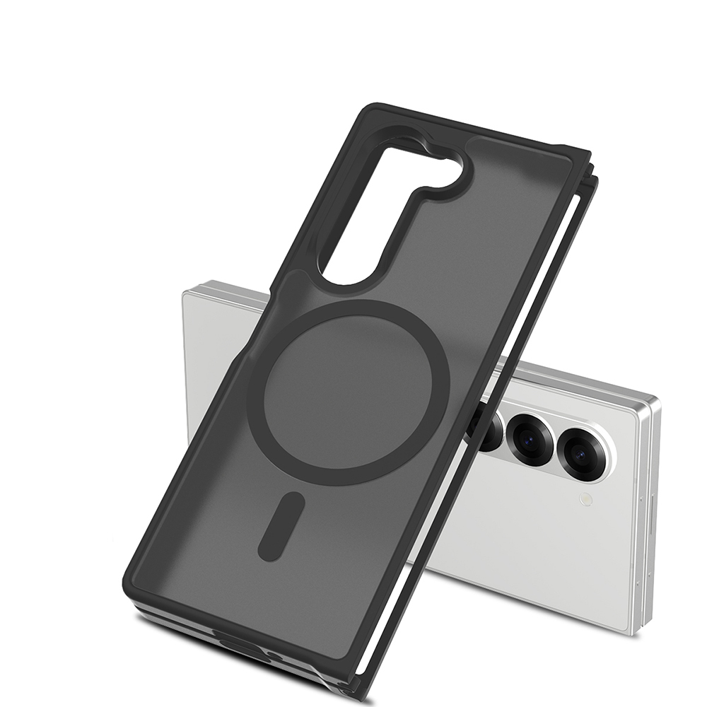 Samsung Galaxy Z Fold 6 Uyumlu Kılıf M-Safe Şarj Özellikli Kamera Korumalı Zore Lunex Kapak - 1