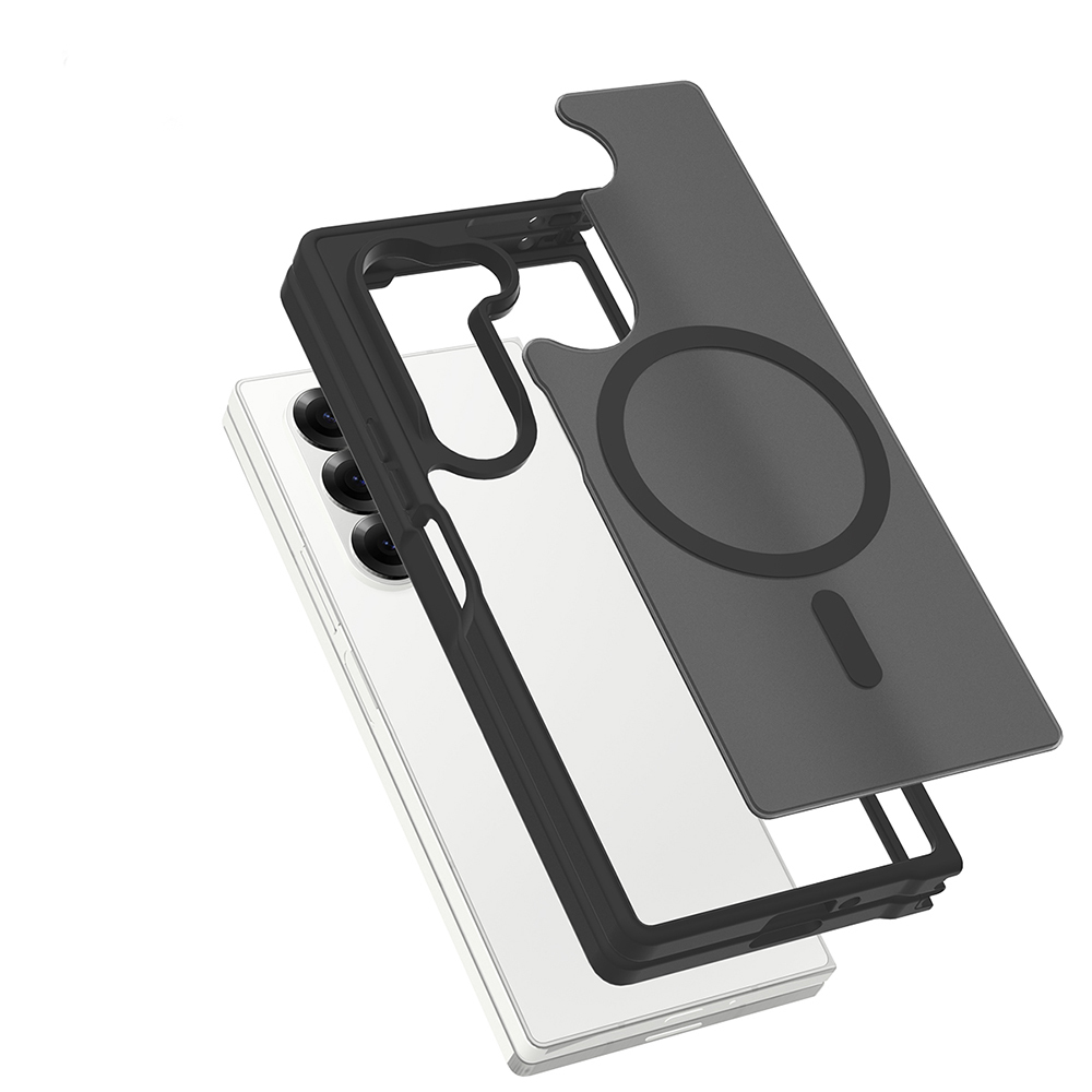 Samsung Galaxy Z Fold 6 Uyumlu Kılıf M-Safe Şarj Özellikli Kamera Korumalı Zore Lunex Kapak - 4