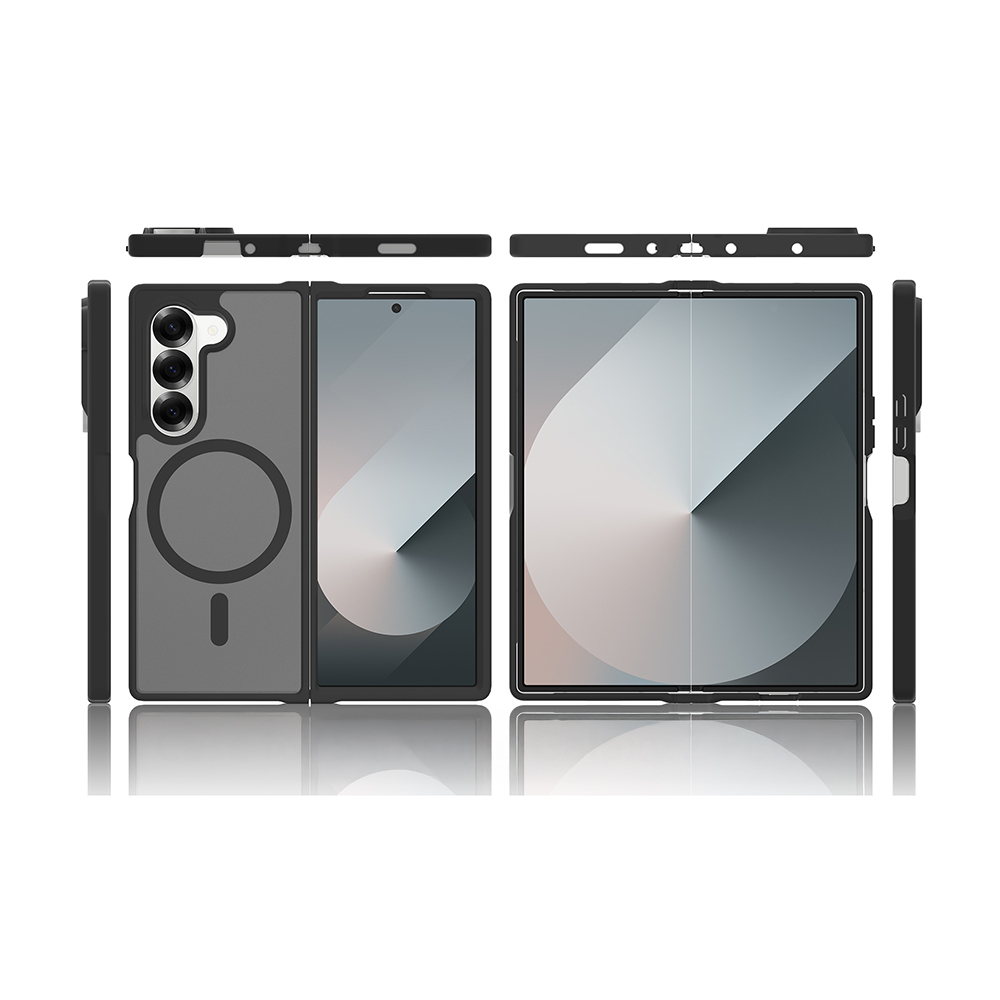 Samsung Galaxy Z Fold 6 Uyumlu Kılıf M-Safe Şarj Özellikli Kamera Korumalı Zore Lunex Kapak - 5